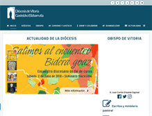 Tablet Screenshot of diocesisvitoria.org